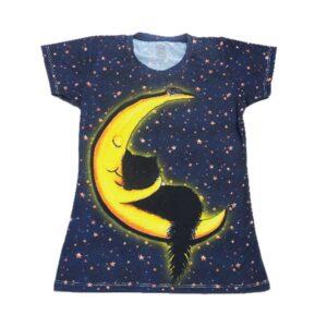 Gato durmiendo en la Luna