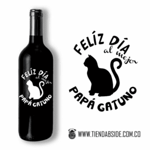 Botella al mejor papá gatuno