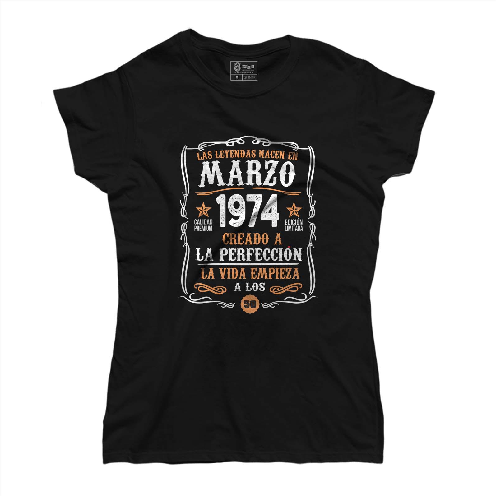 Camiseta Cumpleaños Las leyendas nacen en...