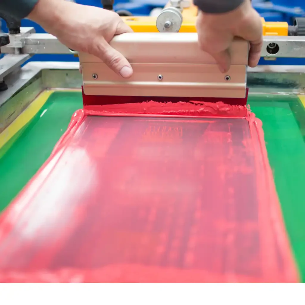 Estampación serigrafía textil